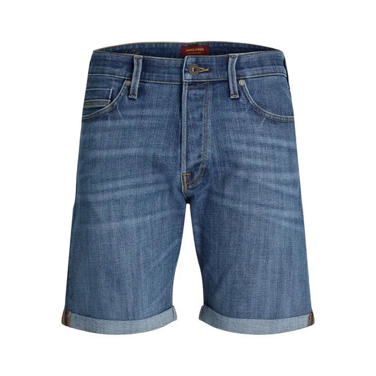 Jack Jones Blue Cotton Bermuda