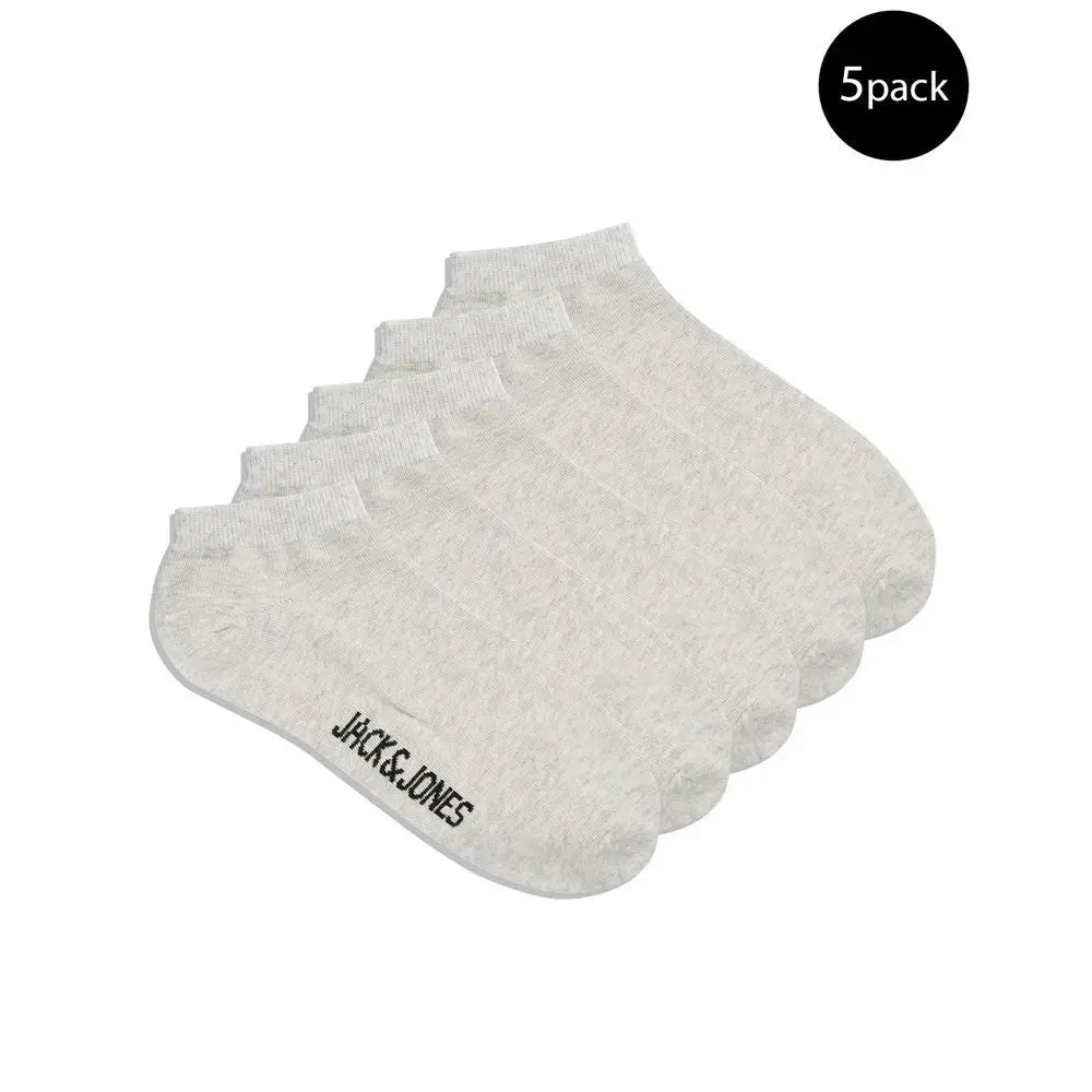 Jack Jones Gray Cotton Sock - One Size - Sokker