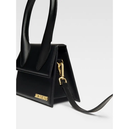 Jacquemus black leather Le Chiquito moyen bag with gold-tone hardware