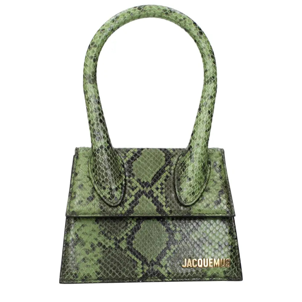 Jacquemus Green Leather Handbag - Håndtasker