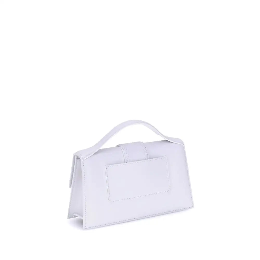 Jacquemus hvid kalveskind Bos Taurus håndtaske i hvidt læder