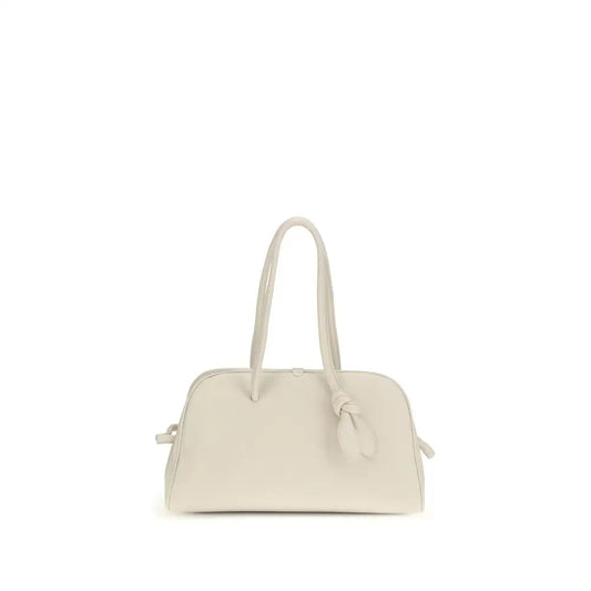 Jacquemus White Calf Leather Bos Taurus Shoulder Bag - Skuldertasker
