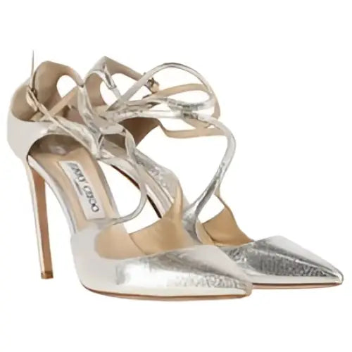 Jimmy Choo Lancer 100 Champagne Pump Heels (Lagersalg)