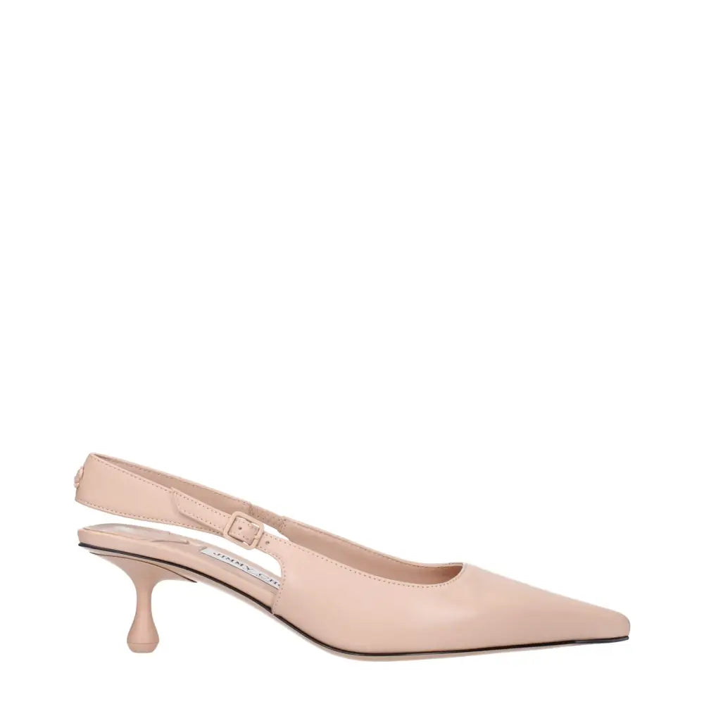 Jimmy Choo Pink Leather High Heel Pumps