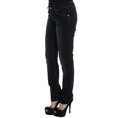 John Galliano Blue Wash Cotton Slim Fit Jeans