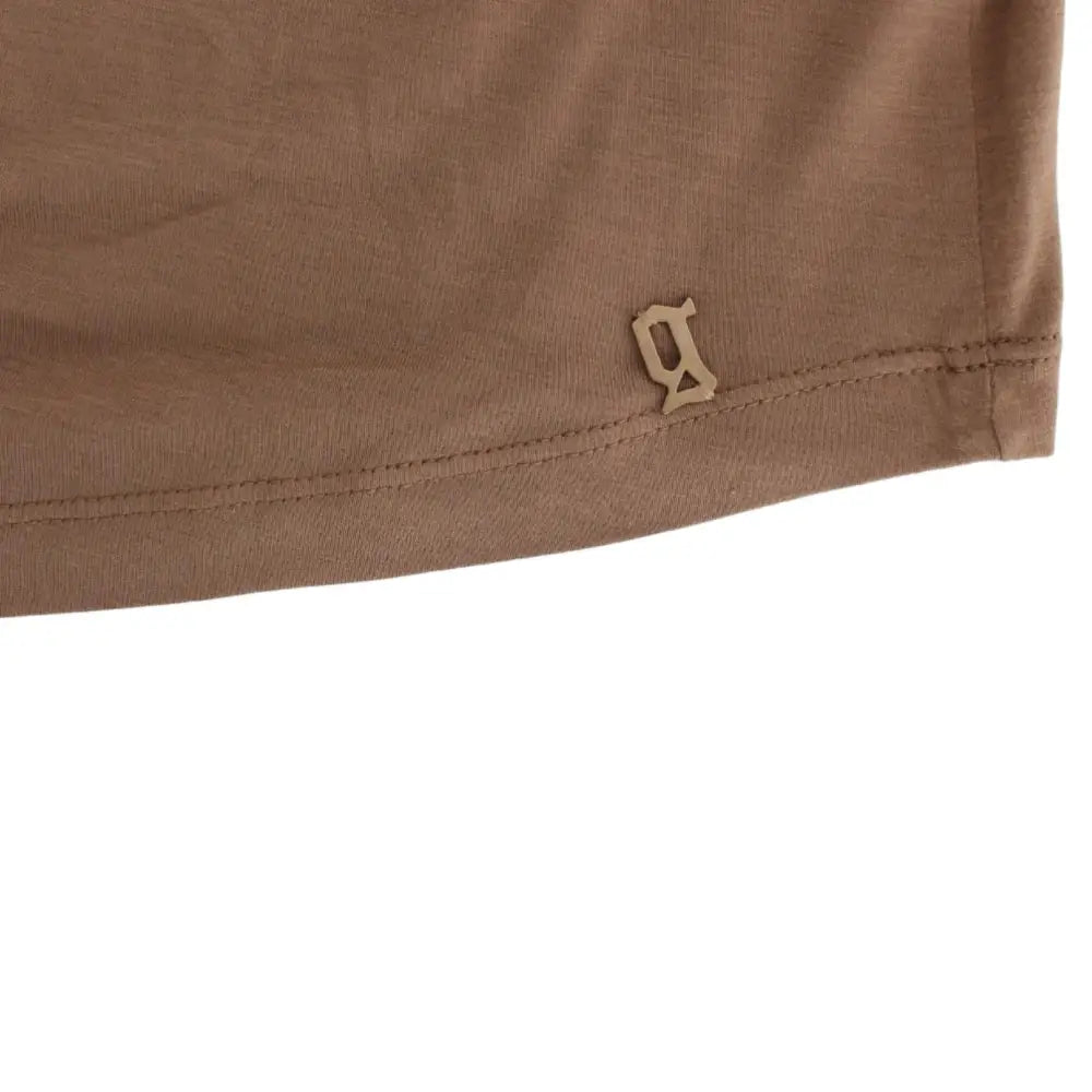 John Galliano Brown shortsleeved top