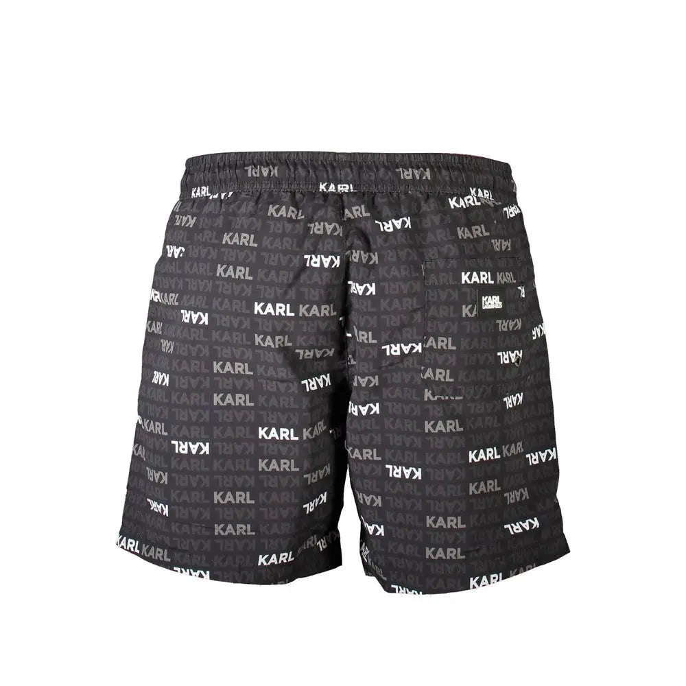 Karl Lagerfeld Black Polyester Swimwear - S