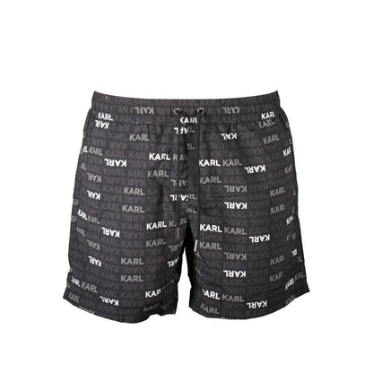 Karl Lagerfeld Black Polyester Swimwear - S