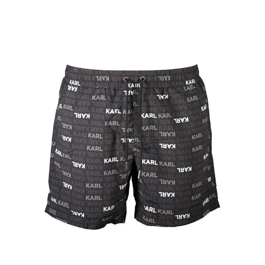 Karl Lagerfeld Black Polyester Swimwear - S