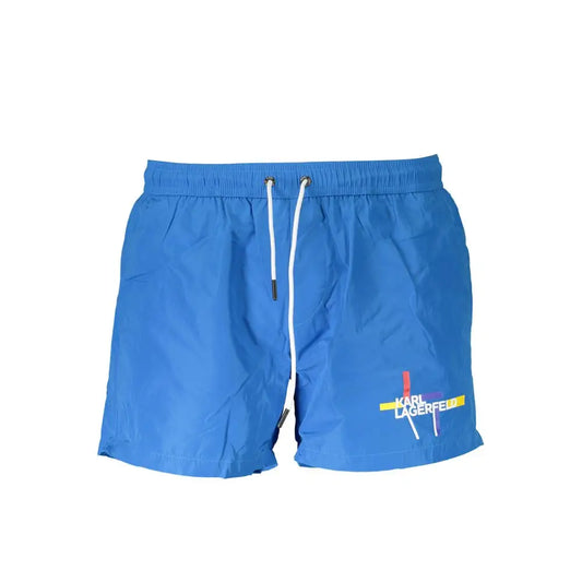 Karl Lagerfeld Blue Polyester Swimwear - S