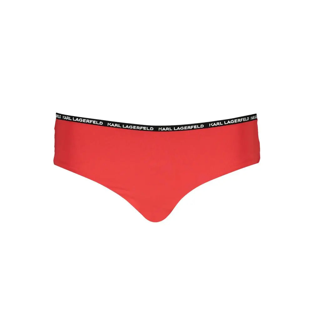 Karl Lagerfeld Red Elastane Swimwear - XS