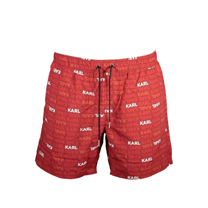 Karl Lagerfeld Red Polyester Swimwear - S