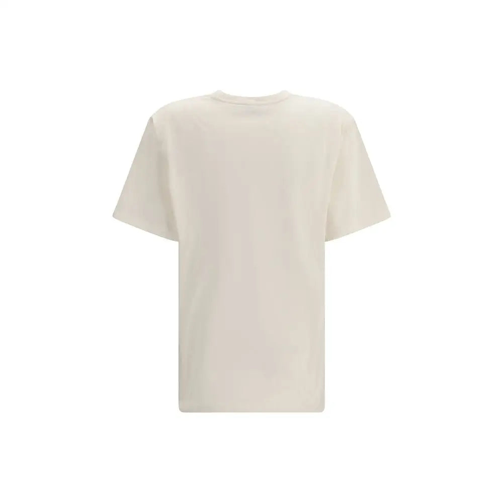 Kenzo hvide bomulds t-shirt i cremfarvet bomulds med kortærmet crew neck