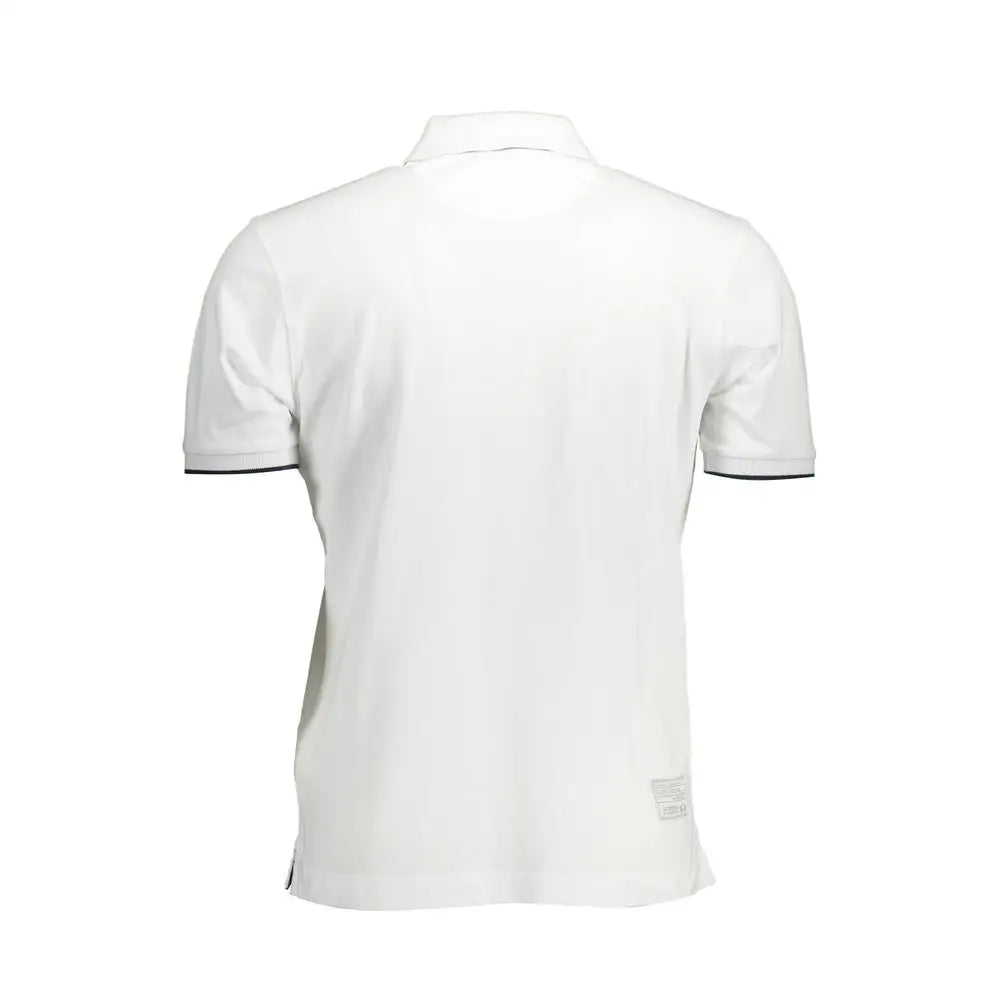 La Martina elegant hvid polo i hvide farve med sort trim