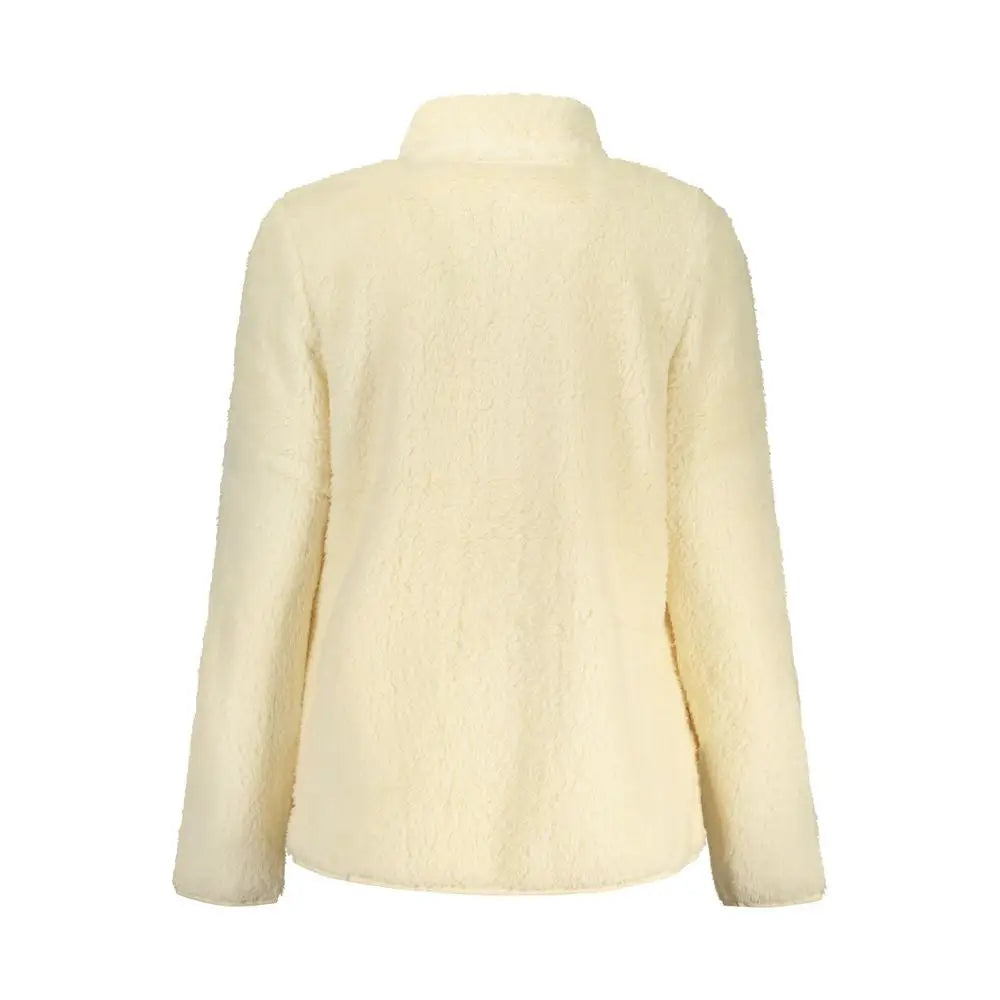 Laura Biagiotti beige polyester faux fur sweatshirt jacket