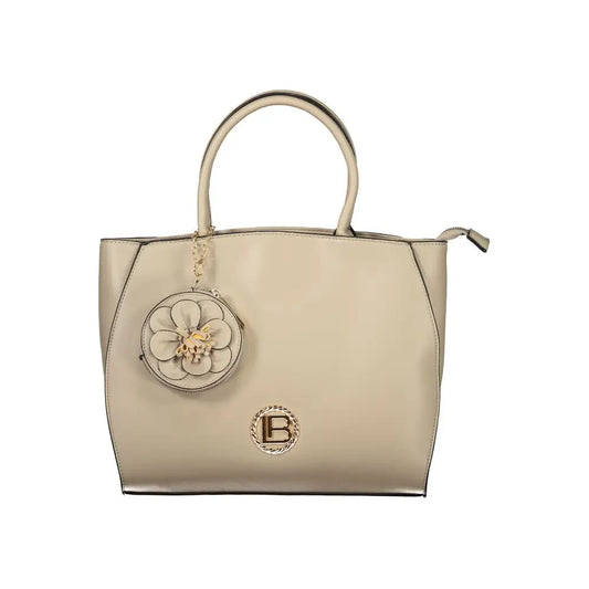 Laura Biagiotti Beige PVC Women Handbag - Håndtasker