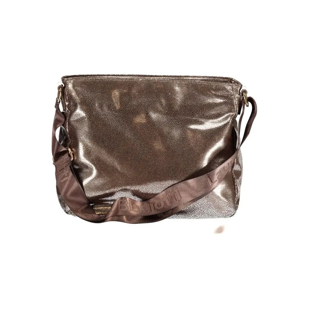 Laura Biagiotti Bronze Polyester Women Handbag - Håndtasker