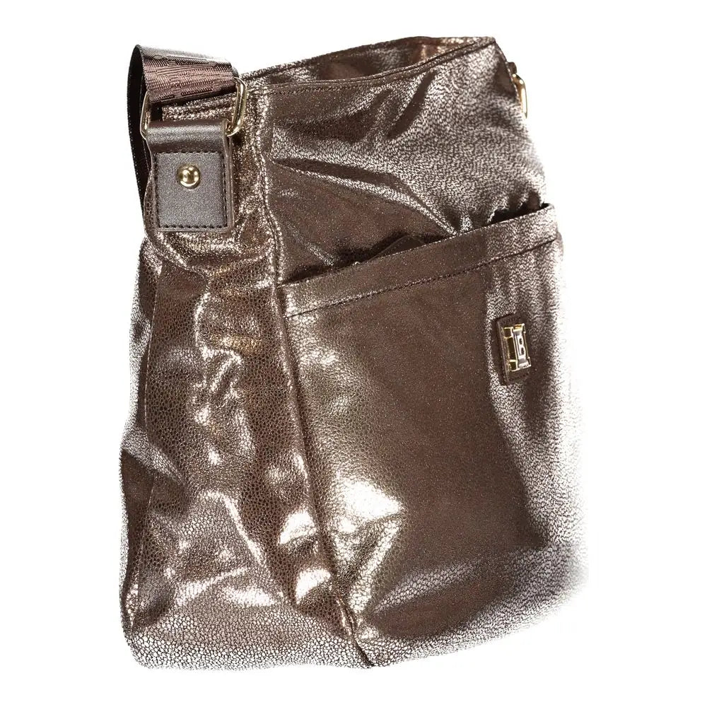 Laura Biagiotti Bronze Polyester Women Handbag - Håndtasker