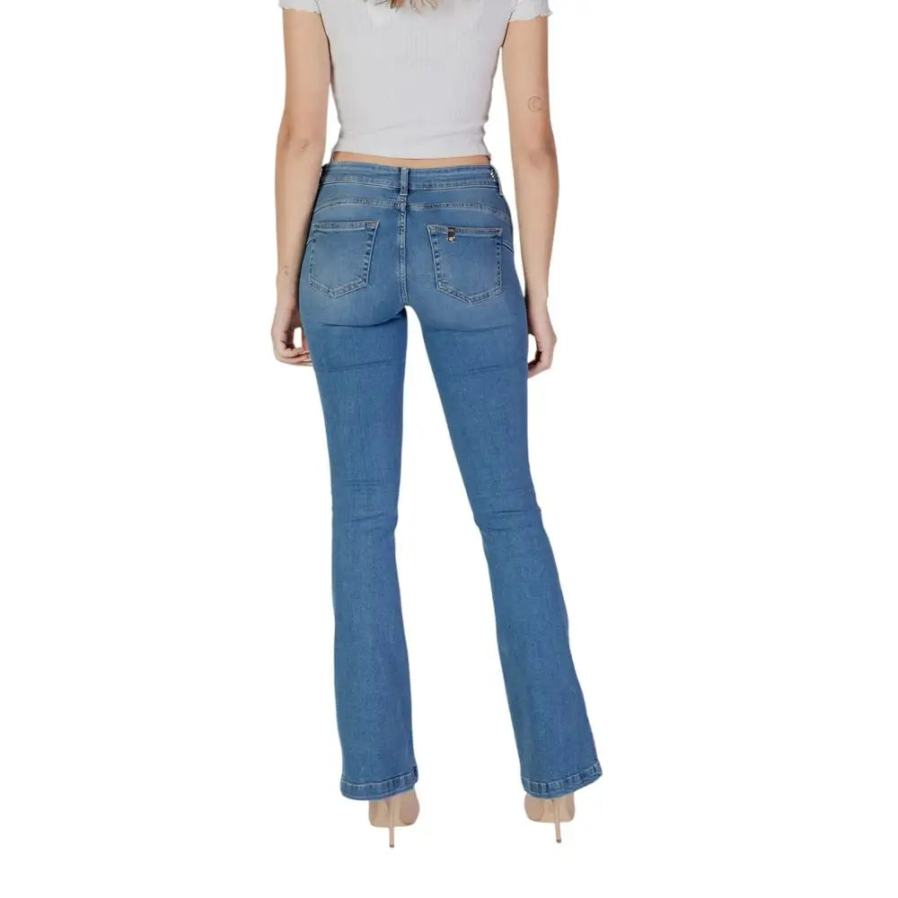 Liu Jo Light Blue Cotton Bootcut Jean - Jeans