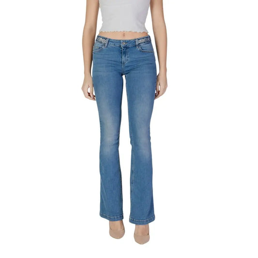 Liu Jo Light Blue Cotton Bootcut Jean - Jeans