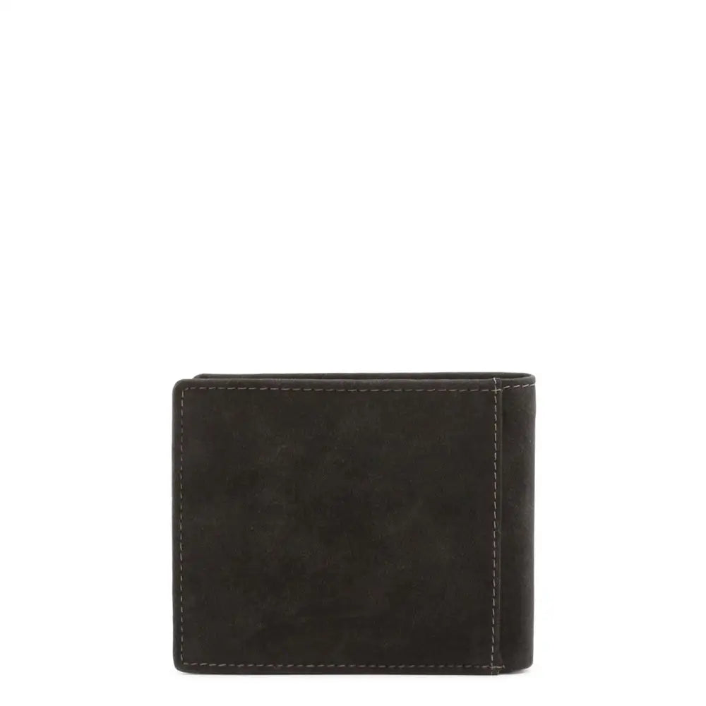 Mørkebrun suede tegnebog Lumberjack batch-lk3492b med lys kontrastsyning