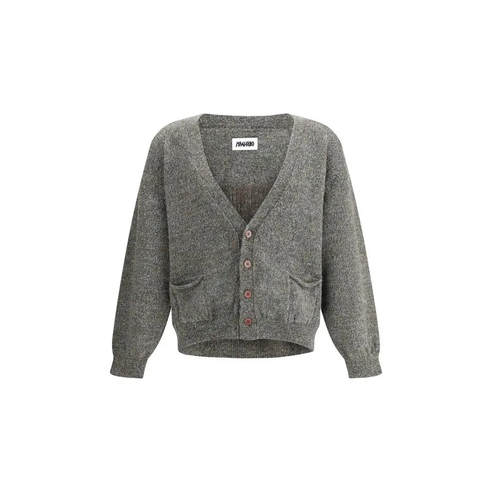 Grå cardigan fra Magliano Wool, 100% originale brands i outlet mærkevarer