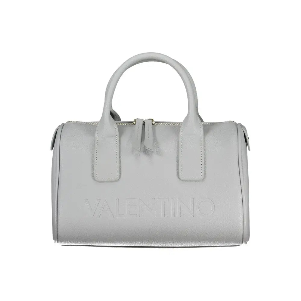 Sleek Mario Valentino Azzurro polyurethane women’s handbag in light gray