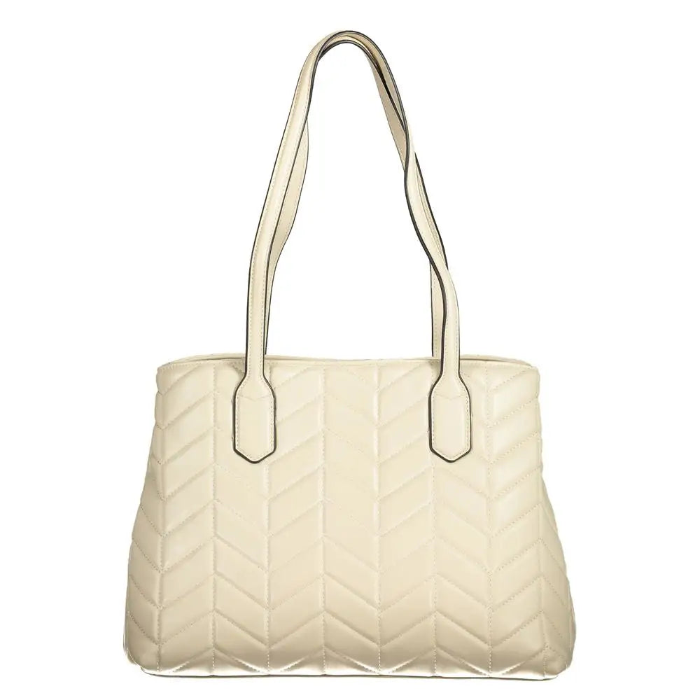Mario Valentino Beige Polyethylene Women Handbag - Håndtasker