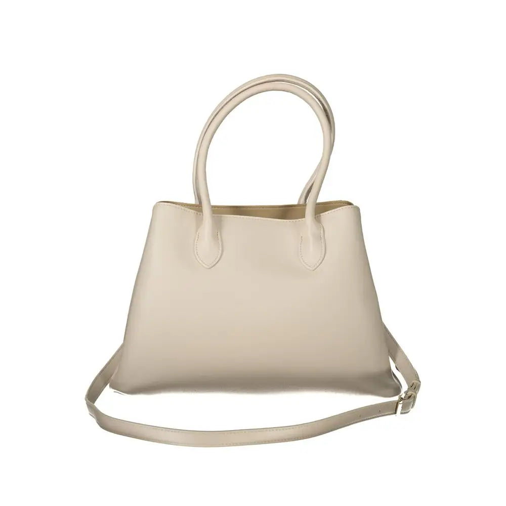 Mario Valentino Beige Polyethylene Women Handbag - Håndtasker