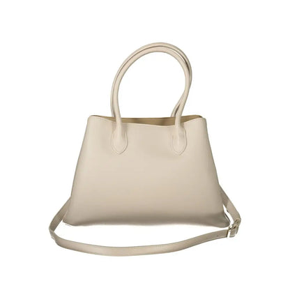 Mario Valentino Beige Polyethylene Women Handbag - Håndtasker