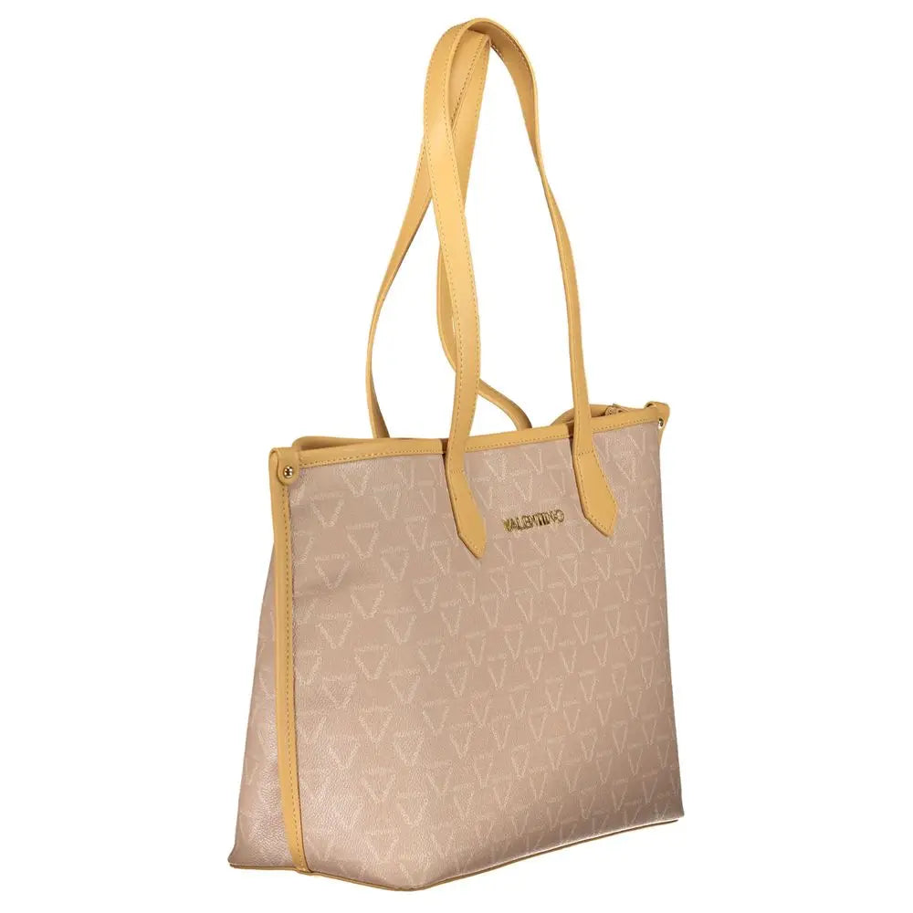 Mario Valentino Beige Polyethylene Women Handbag - Håndtasker