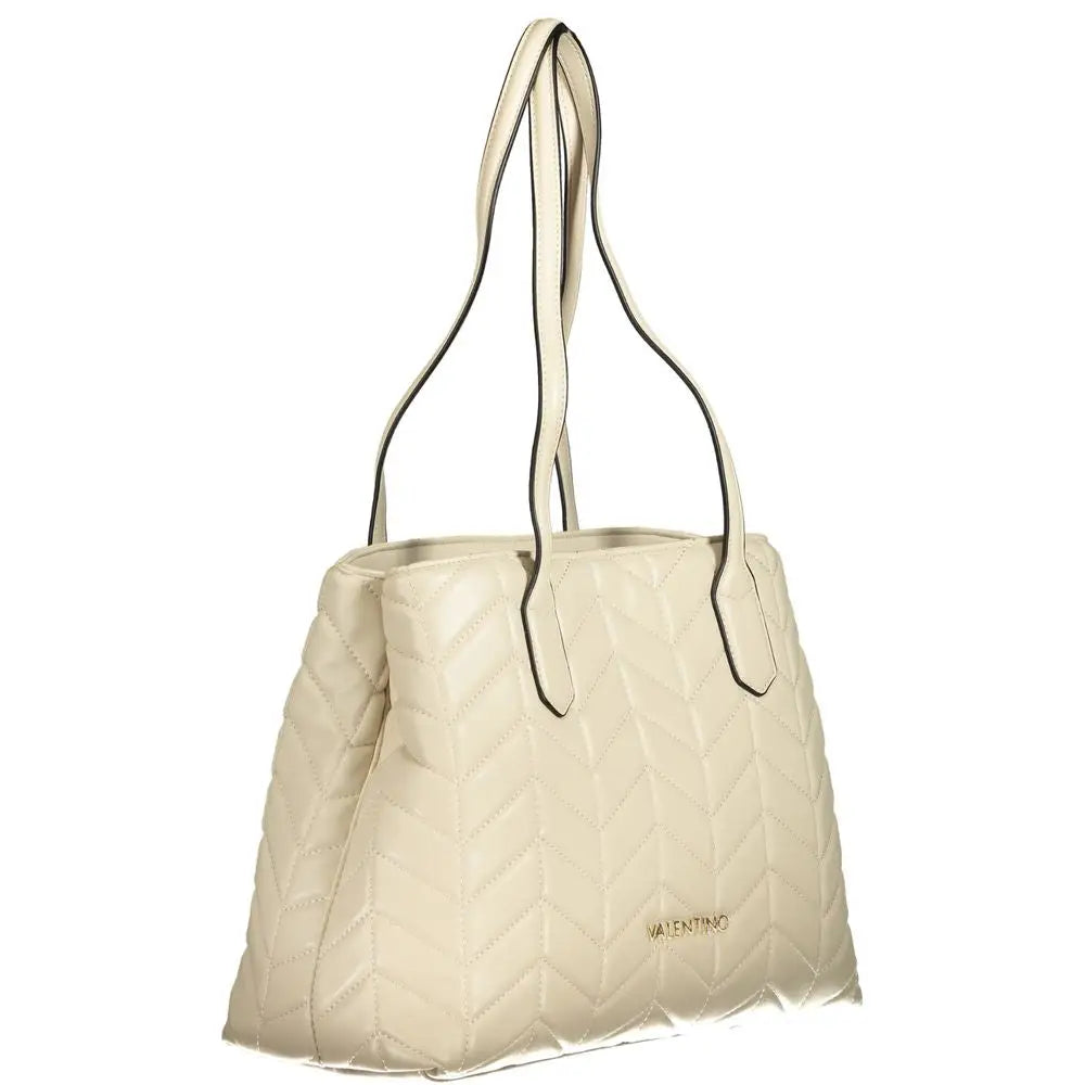 Mario Valentino Beige Polyethylene Women Handbag - Håndtasker