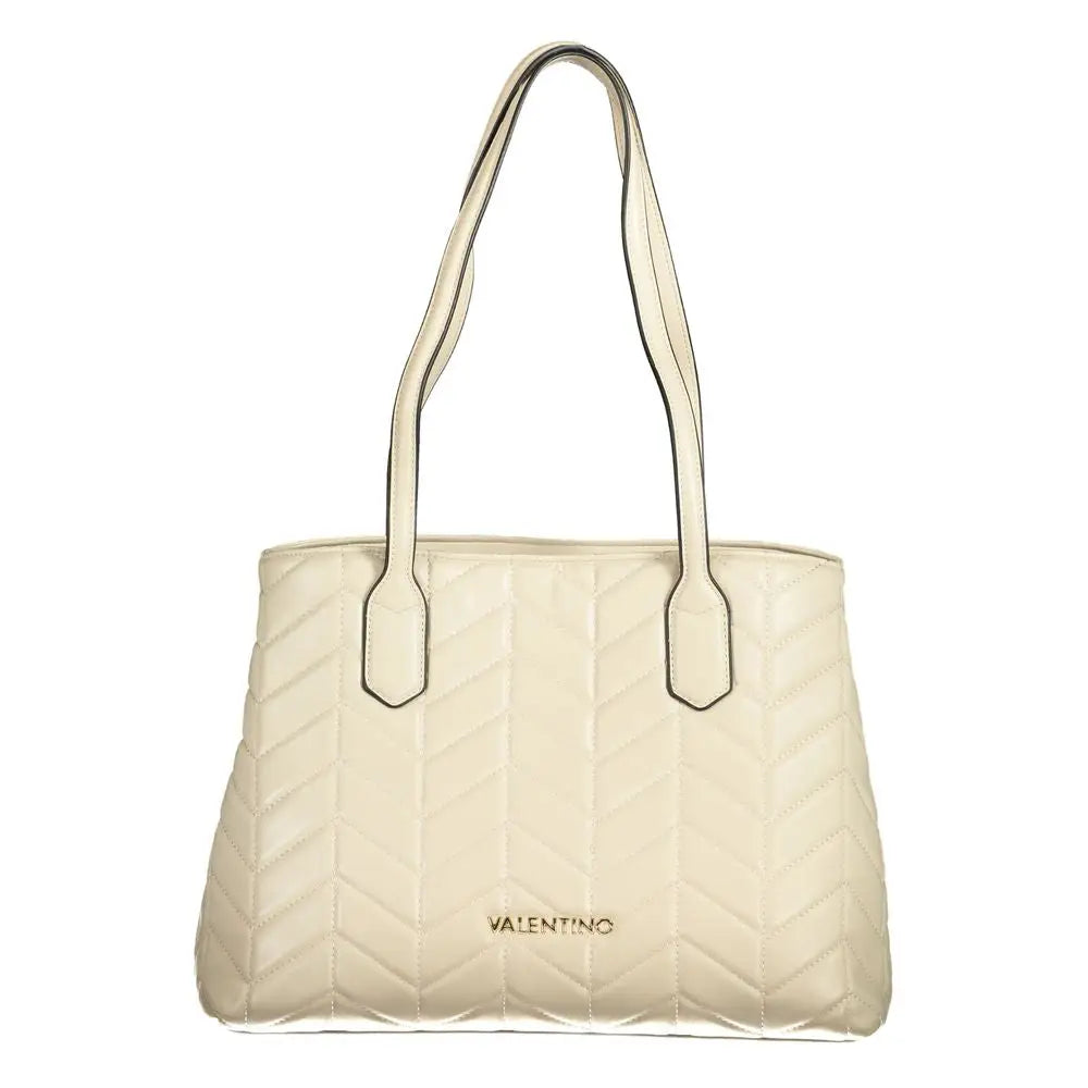 Mario Valentino Beige Polyethylene Women Handbag - Håndtasker