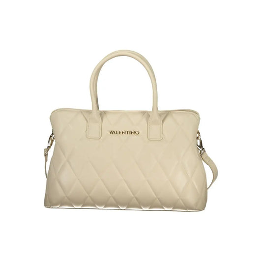 Mario Valentino Beige Polyurethane Women Handbag - Håndtasker