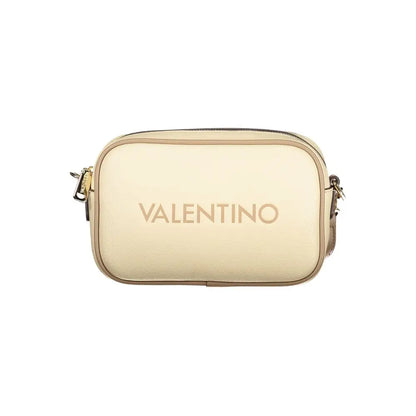 Mario Valentino beige polyurethane crossbody taske med logo og hardware