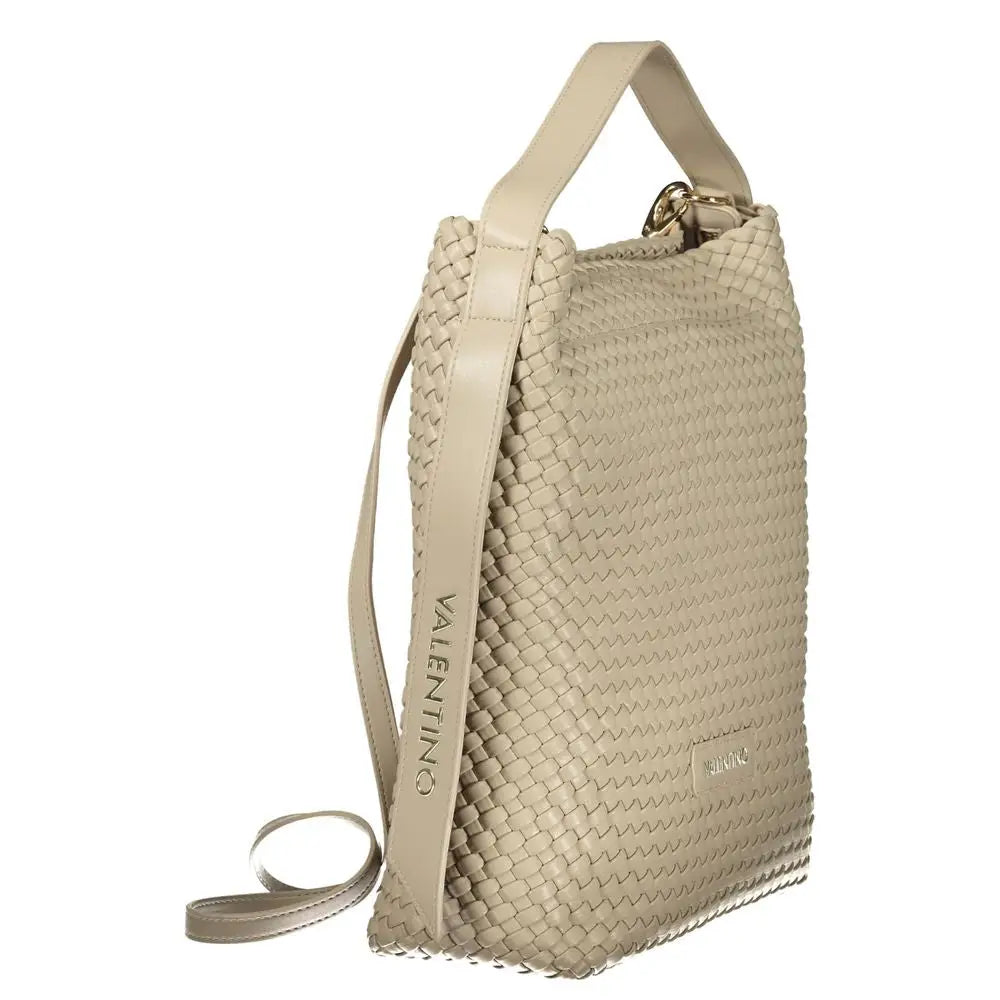 Mario Valentino Beige Polyurethane Women Handbag - Håndtasker