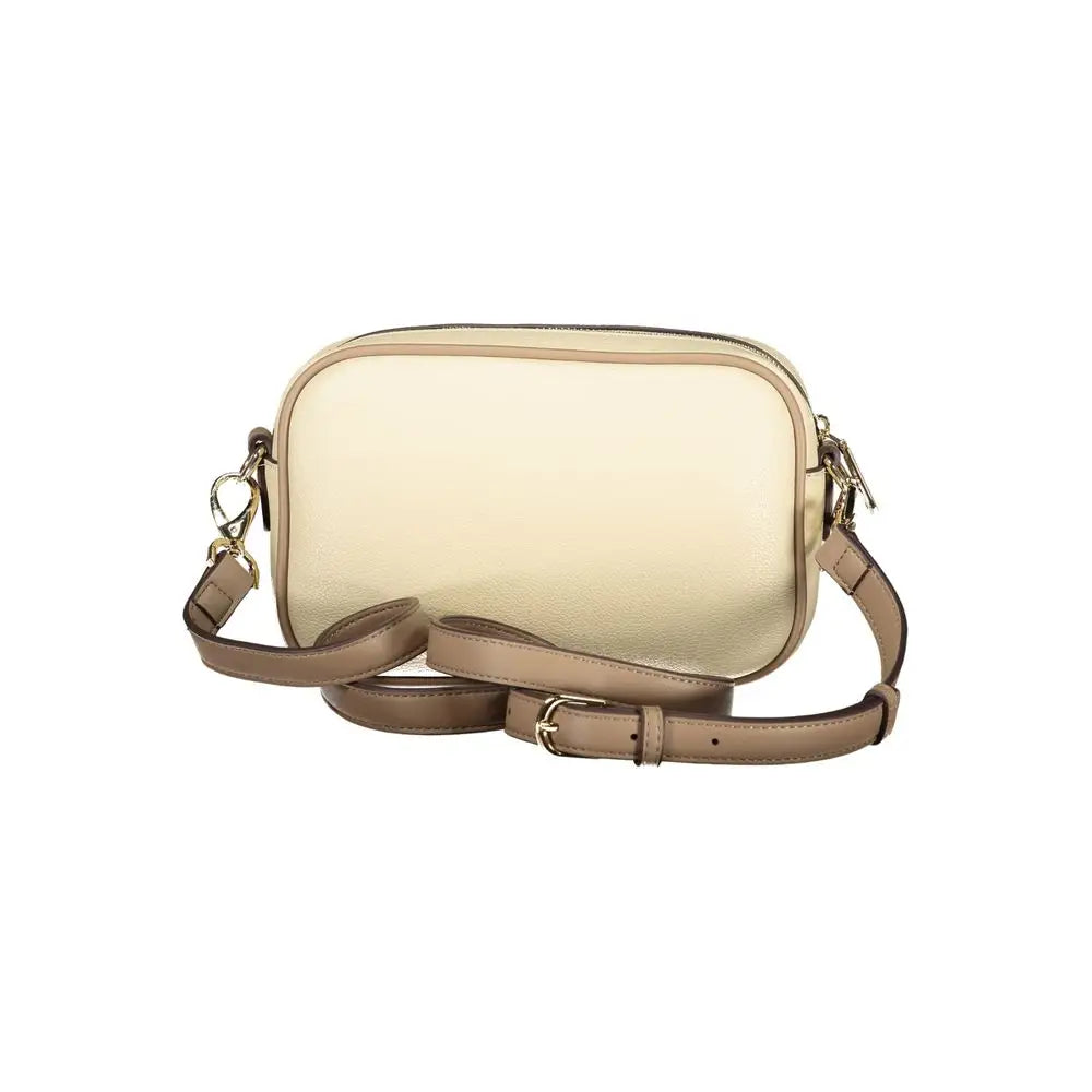 Mario Valentino beige polyurethane kvinders crossbody taske i outlet mærkevarer