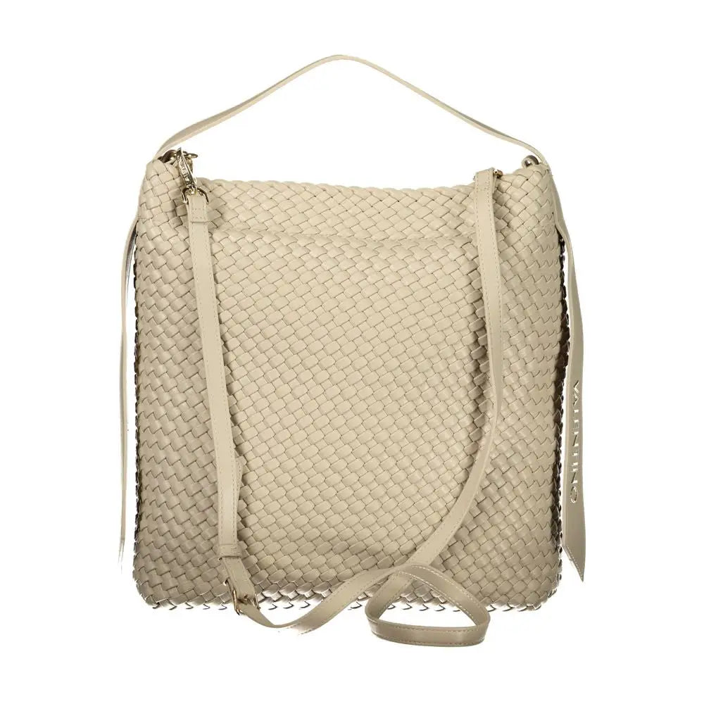 Mario Valentino Beige Polyurethane Women Handbag - Håndtasker