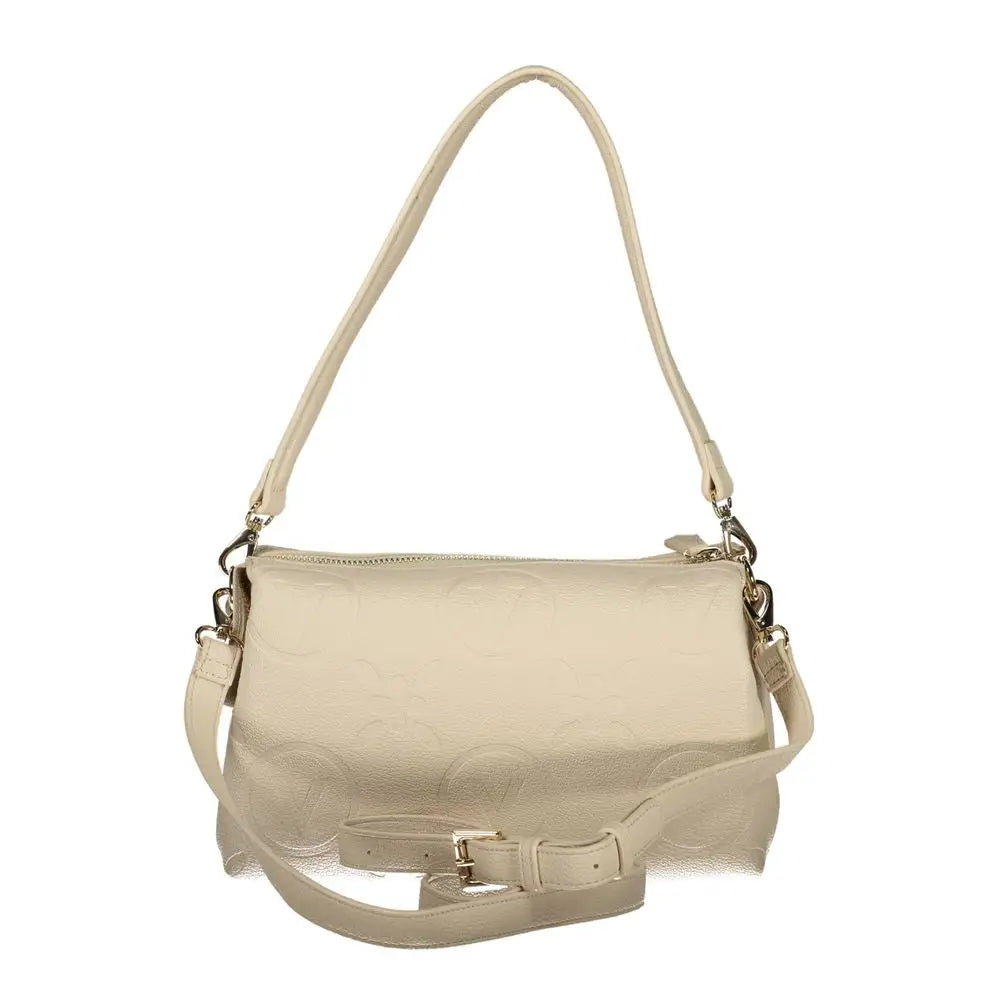 Mario Valentino beige crossbody taske med justerbar rem
