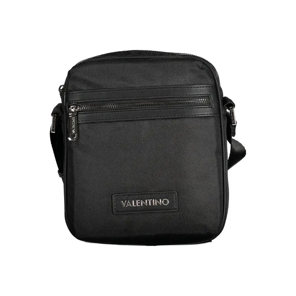 Mario Valentino Black Polyester Shoulder Bag - Skuldertasker