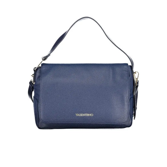 Mario Valentino Blue Polyurethane Women Shoulder Bag - Skuldertasker