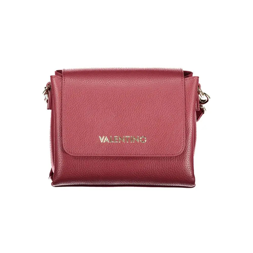 Mario Valentino Rosso polyurethane crossbody bag in red leather with gold hardware