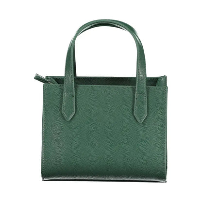 Sleek Mario Valentino Verde Poliuretano mini tote bag i mørkegrøn læder
