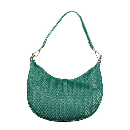 Mario Valentino Verde emerald green quilted leather hobo bag
