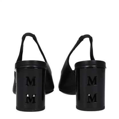 Max Mara Black Leather High Heel Pumps