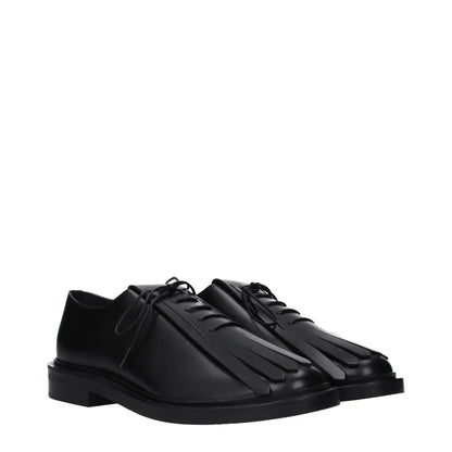 Max Mara Black Leather Oxfords And Derbies