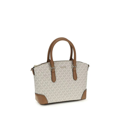 Michael Kors beige skulder taske med monogram mønster