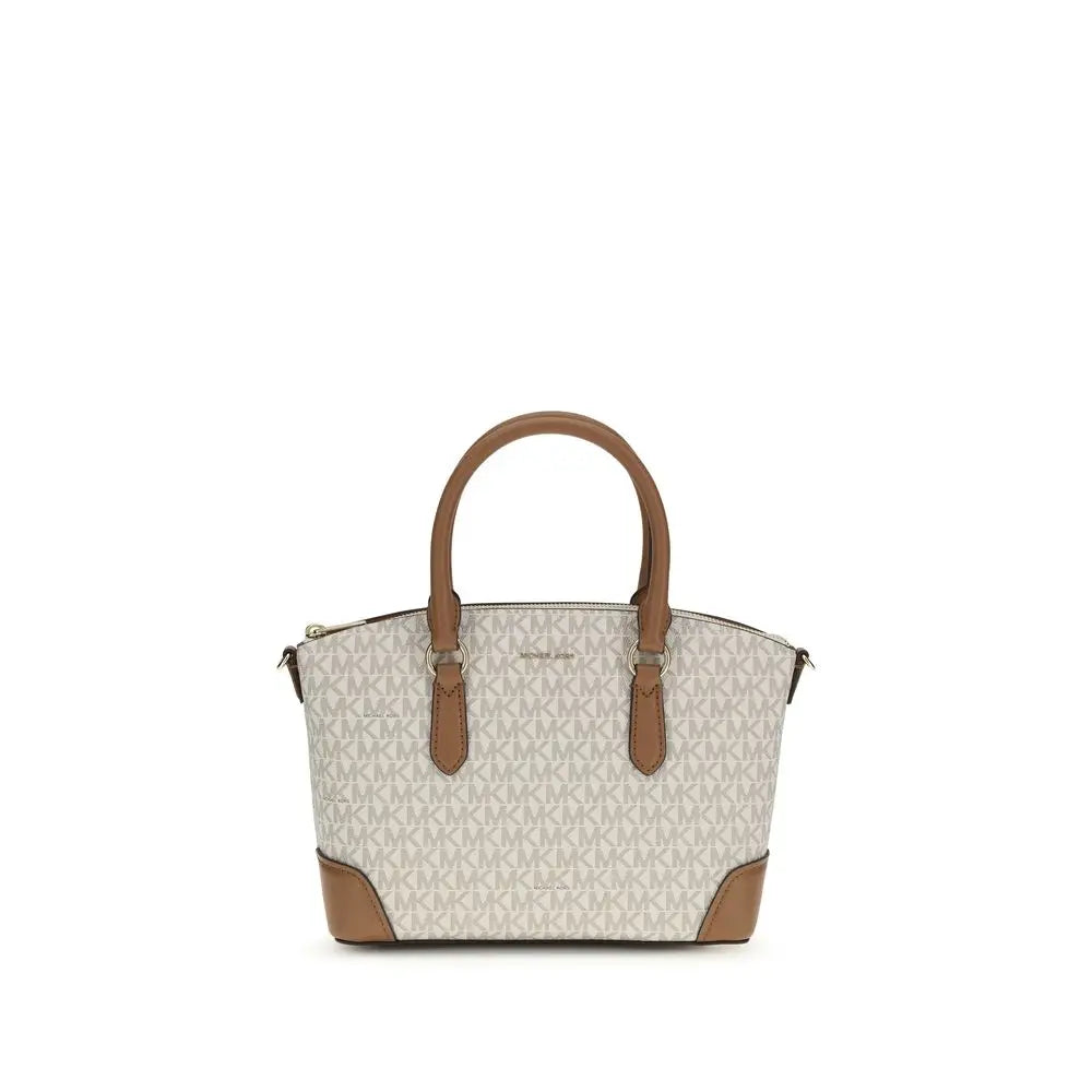 Michael Kors beige skulder taske med monogram mønster