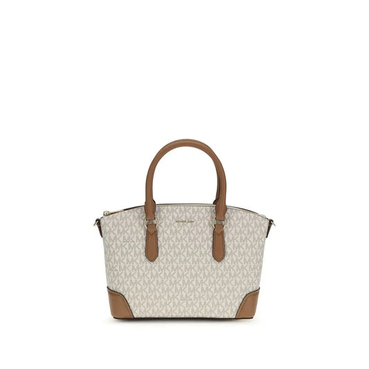 Michael Kors beige skulder taske med monogram mønster