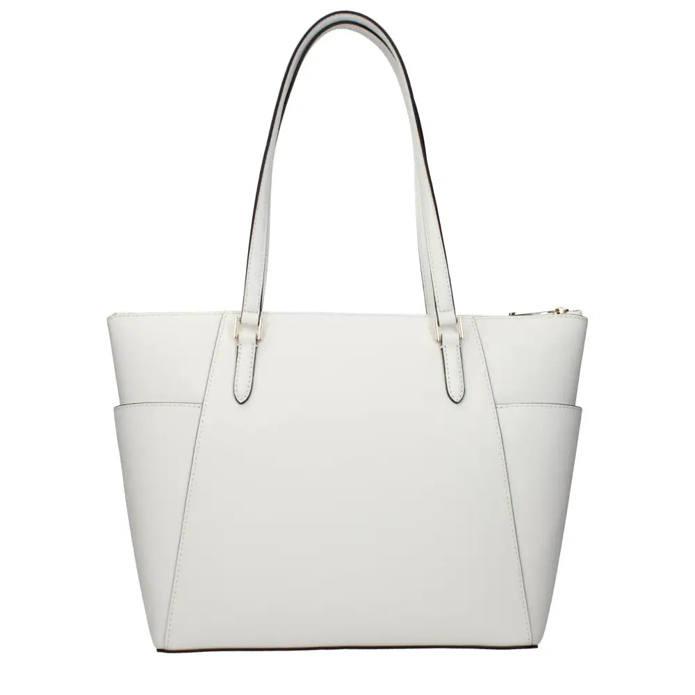 Michael Kors hvid læder skulder taske, 100% originale brands fra outlet mærkevarer